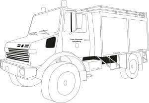 Unimog Ausmalbild