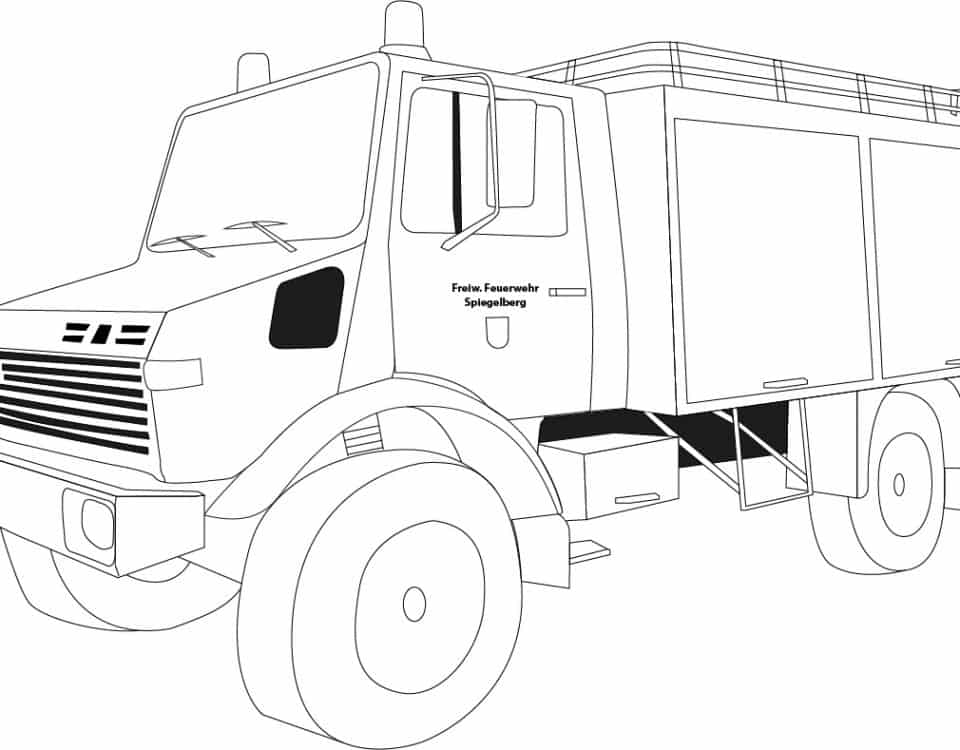 Unimog Ausmalbild