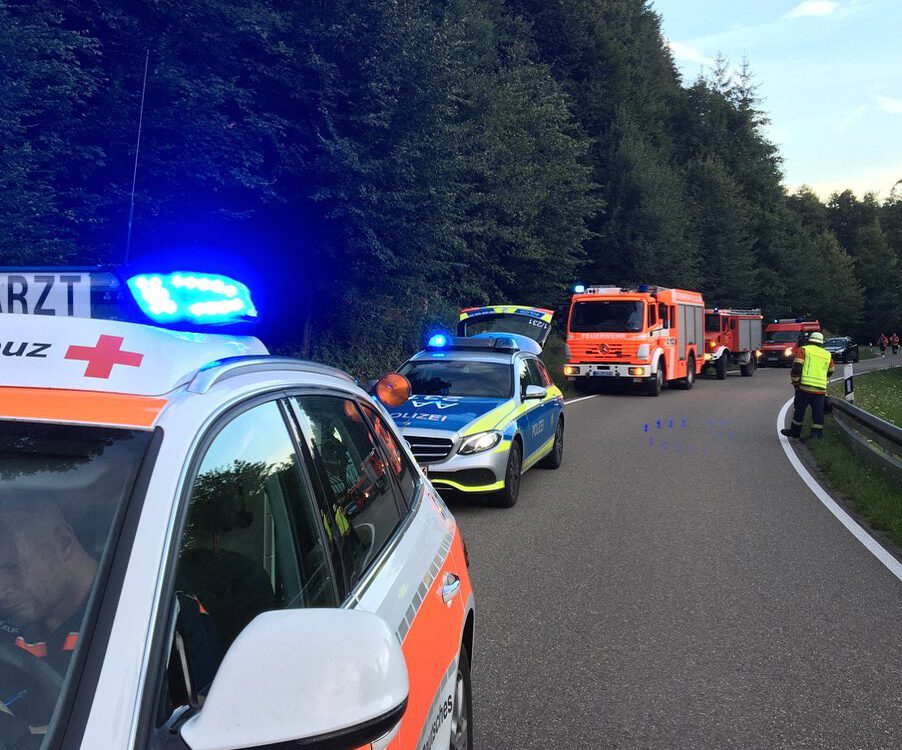 Verkehrsunfall Feuerwehr Spiegelberg