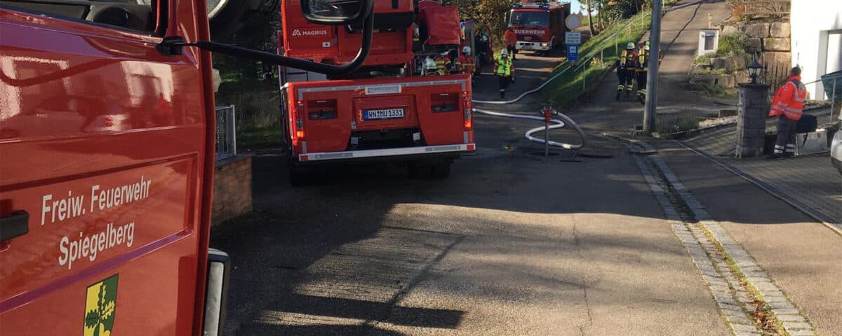 FW-Spiegelberg Kellerbrand in Jux