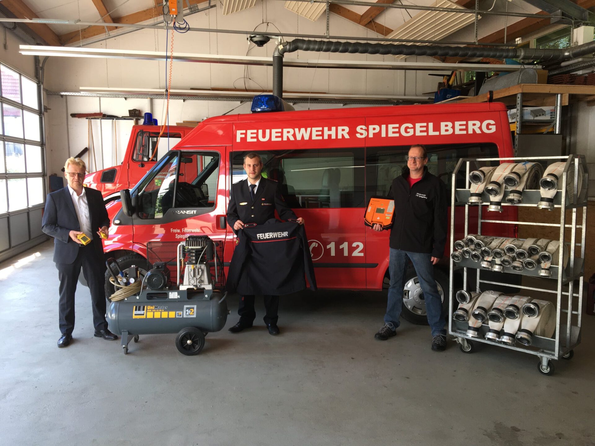 Feuerwehr Spiegelberg erhält große Unterstützung durch den Förderverein