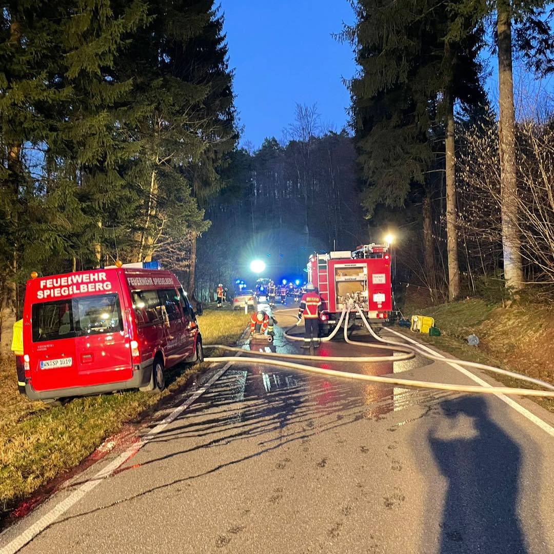 Fahrzeugbrand Spiegelberg