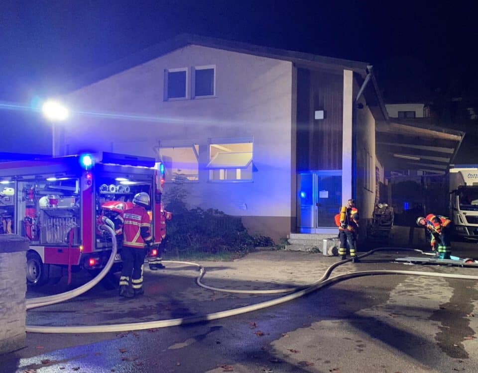 Hauptübung / Alarmübung der Feuerwehr Spiegelberg 2022