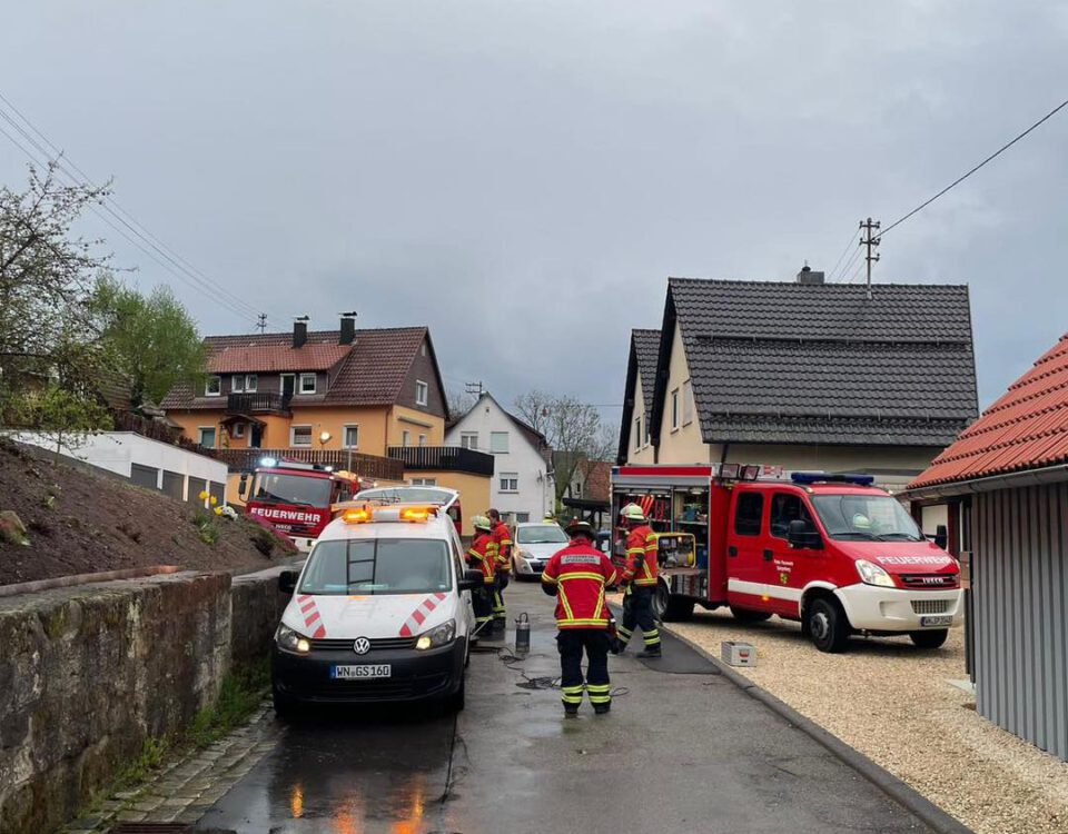 Wasserrohrbruch in Spiegelberg-Jux